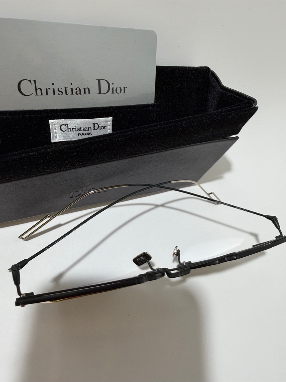 Dior Rimless Men's Glasses in Black and Silver - Picture 5 of 6